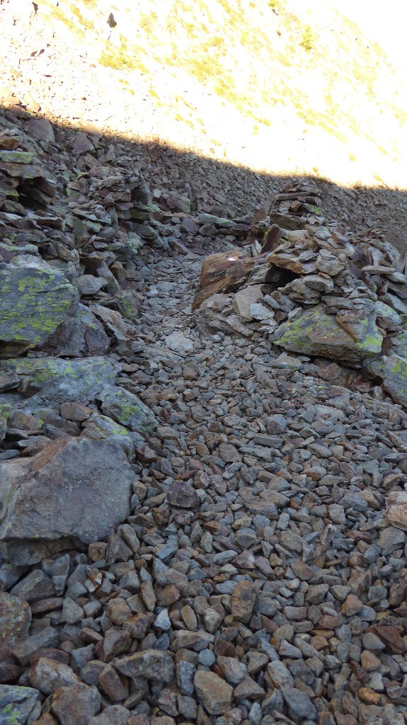 Dans la descente, partie roulable
