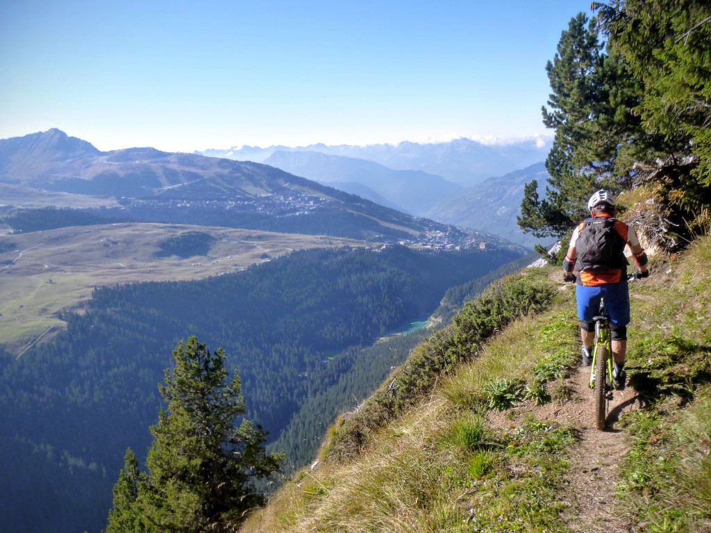 Tof sur le haut de la descente du Col de la Dent