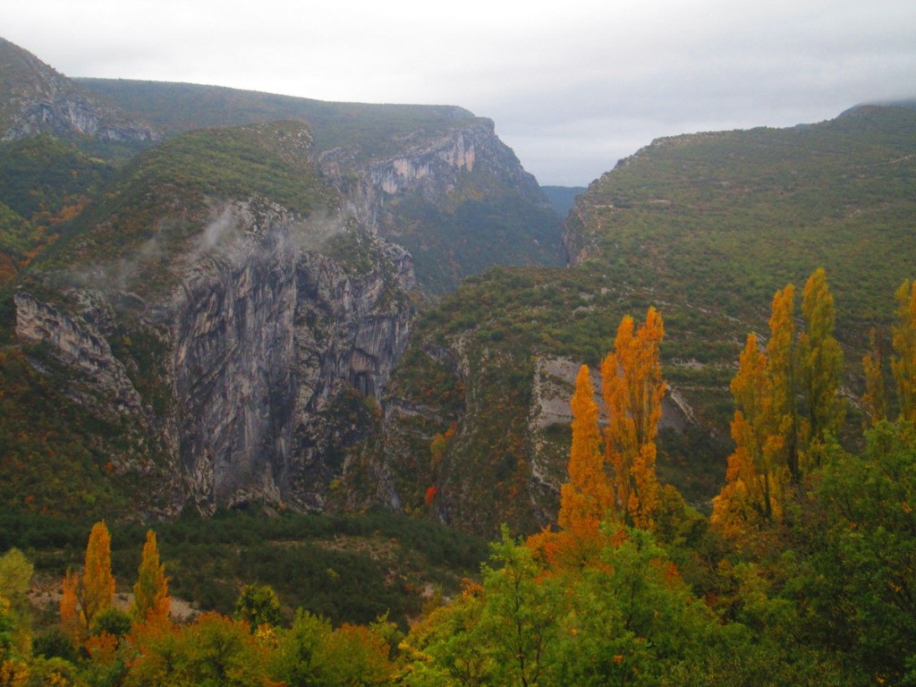 L'entrée du Canyon du Verdon depuis Rougon