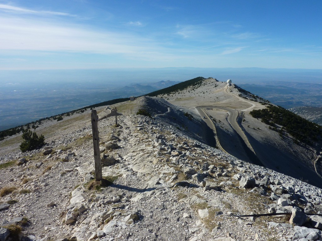 Vue sur la crête ouest