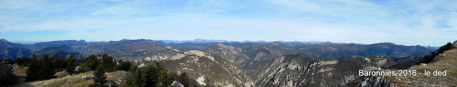 Panorama depuis la crête