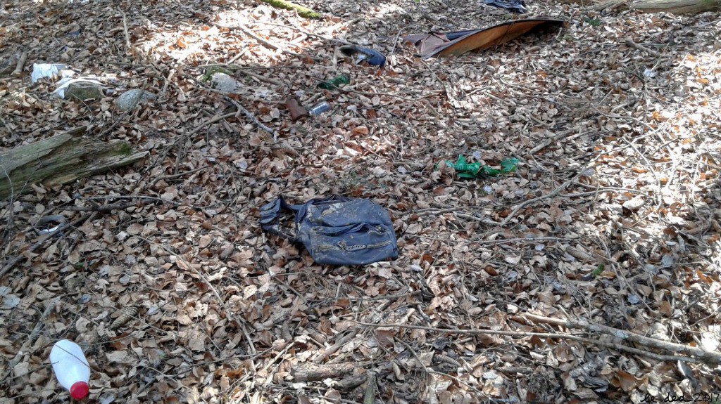 #13 Chartreuse Verte. Reste d Chartreuse Verte. Reste d'habitat (tente, conserves,...)