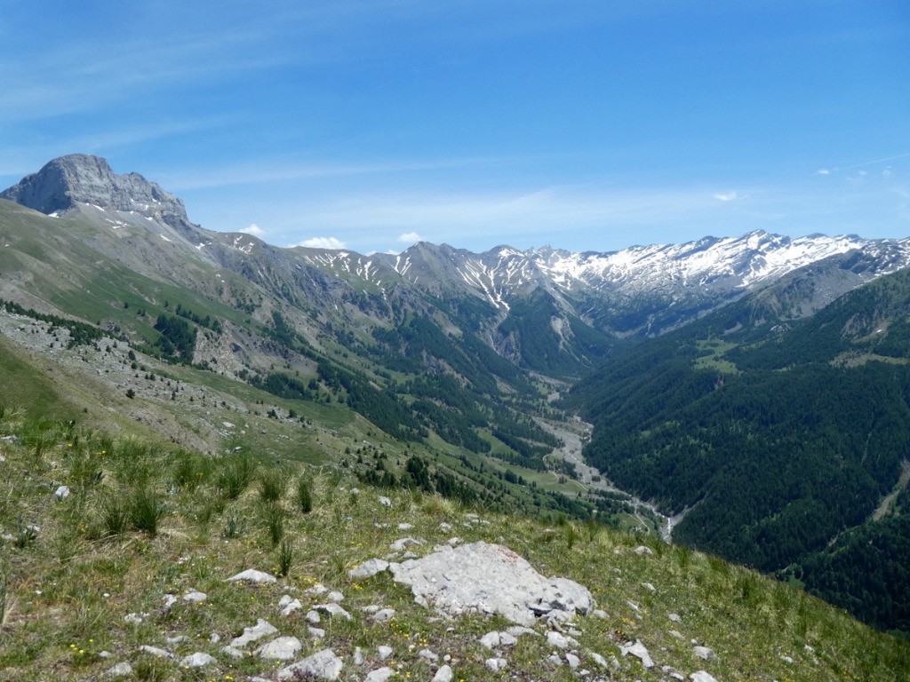 Grande Séolane (à gauche) et Tête d'Estrop depuis le col de Séolane