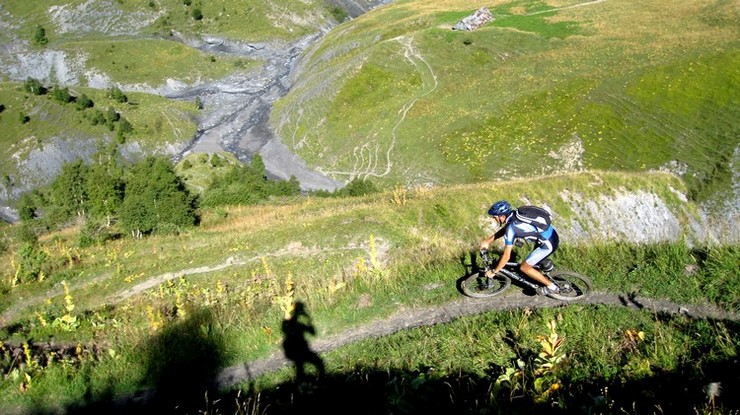 Descente sur St-Sorlin : Yann dans la bonne session d'épingles