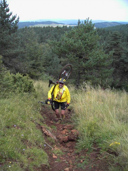 philippe : portage avant le sommet de la durande..technique 1