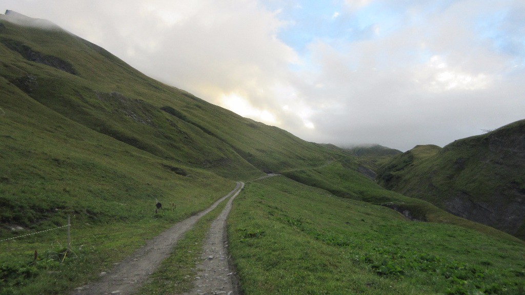 Piste de montée au col du Petit Saint Bernard