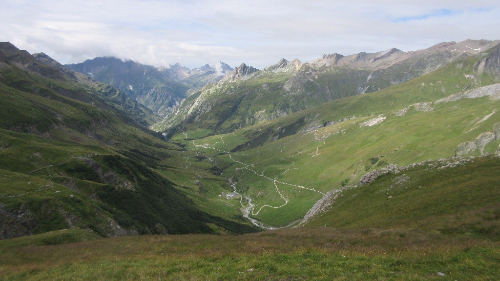 descente sur le refuge des Mottets