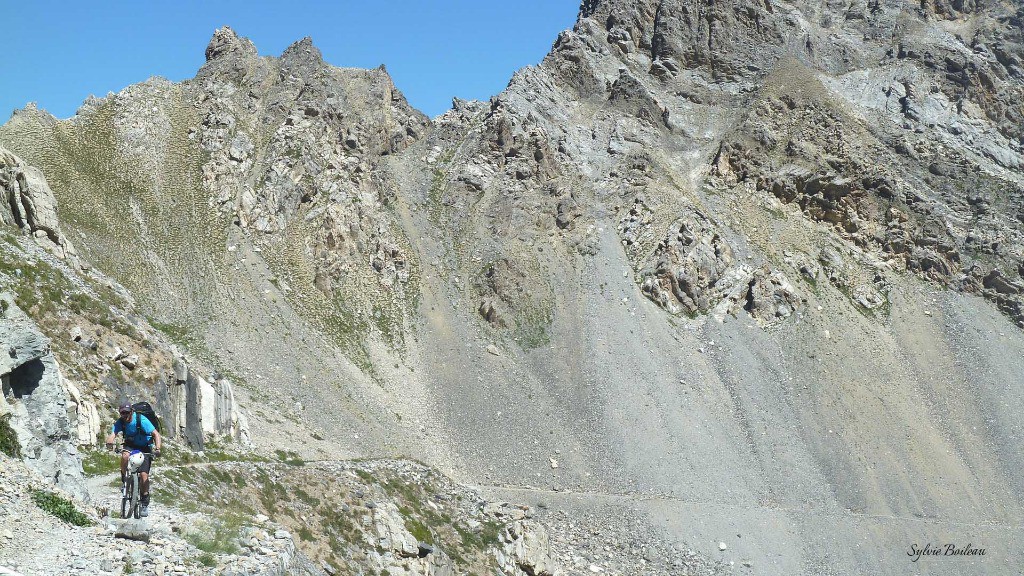 Dans l'ascension du Passo Rocca Brancia