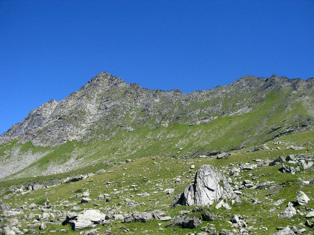 Montée droit dans la face