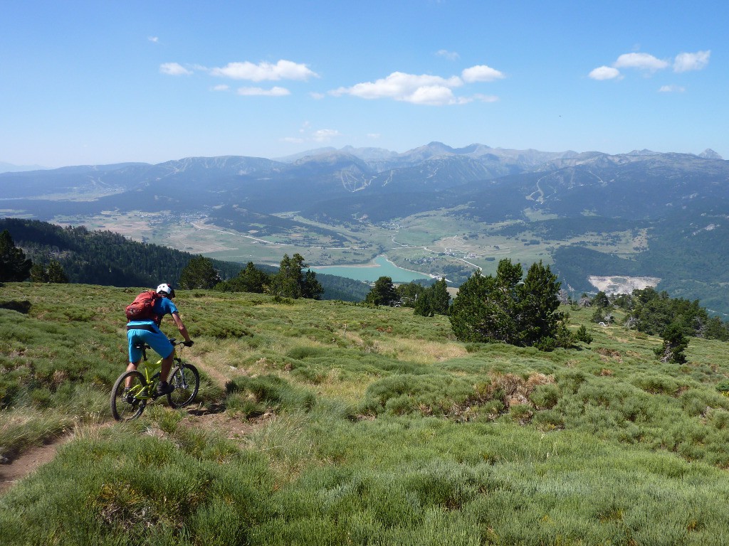 Samy plonge sur le lac de Puyvalador