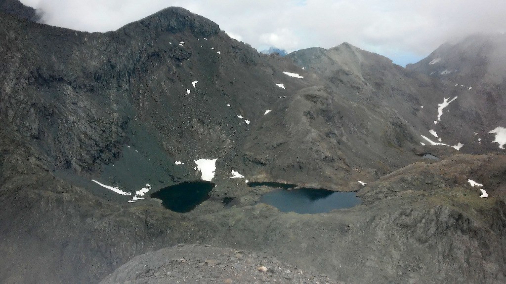#8 Lacs de l Lacs de l'Autaret et Pointe des Lauses Noires depuis le sommet de la pointe Costans
