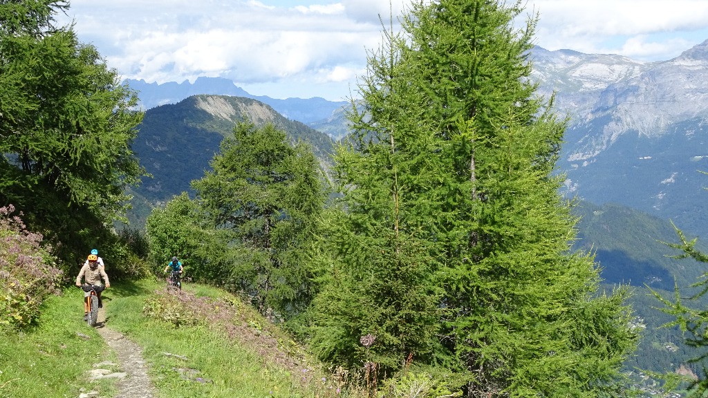 Montée depuis la Chalette