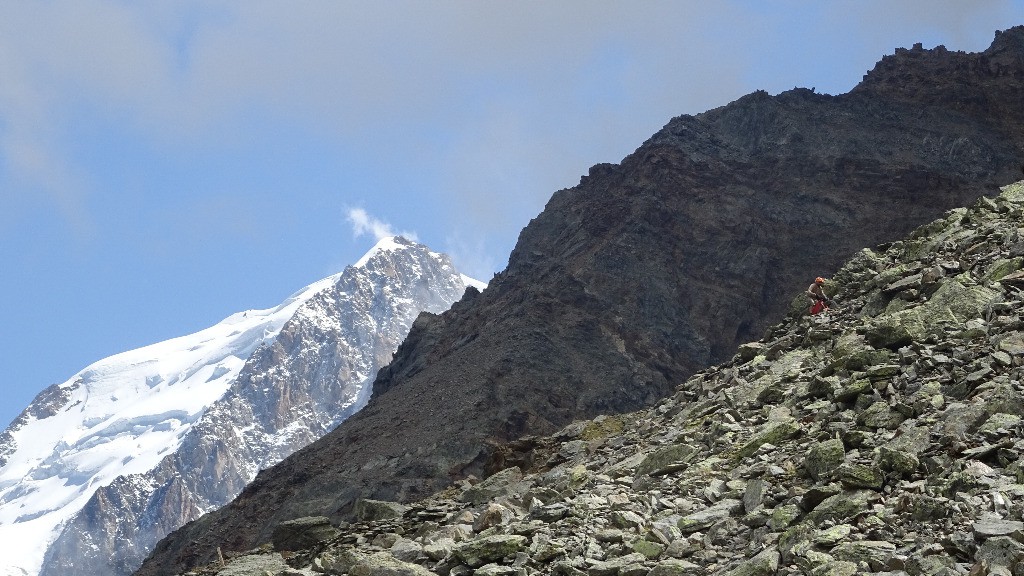 Il monte même sur le vélo en allant au Dérochoir