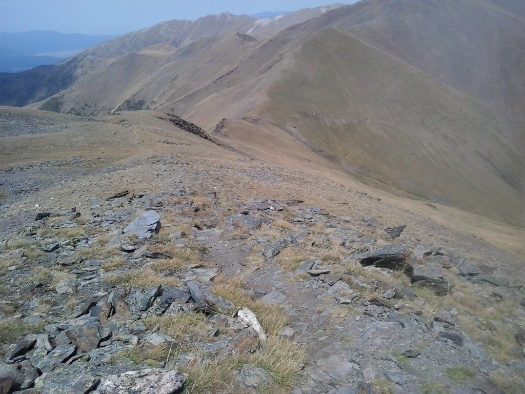 Descente sur le col des Finestrelles