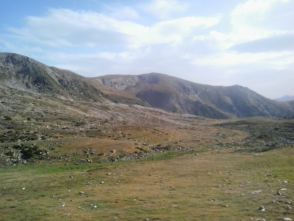 Le sentier pris au dessus du refuge