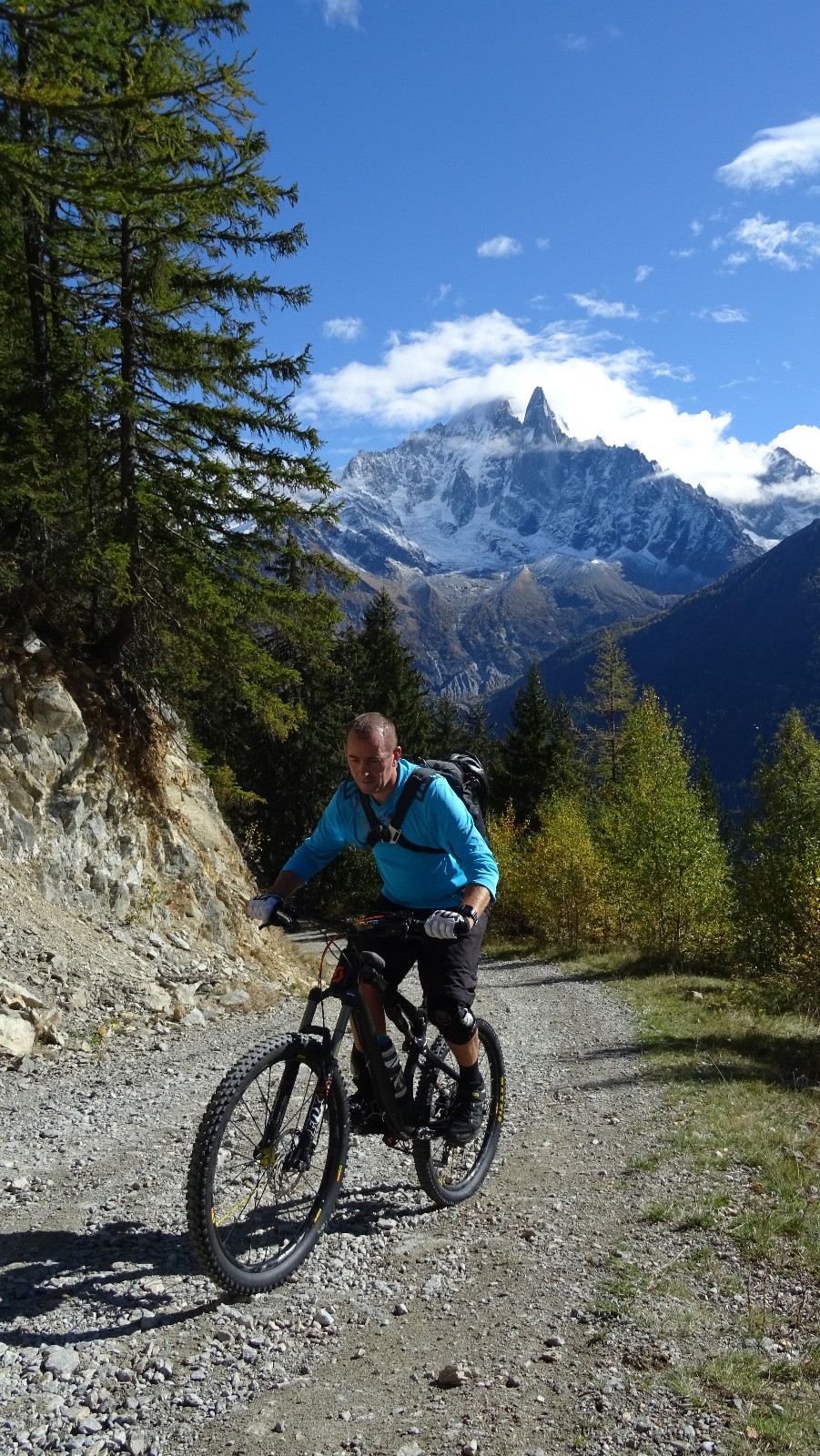 Dans le dos la Verte et les Drus