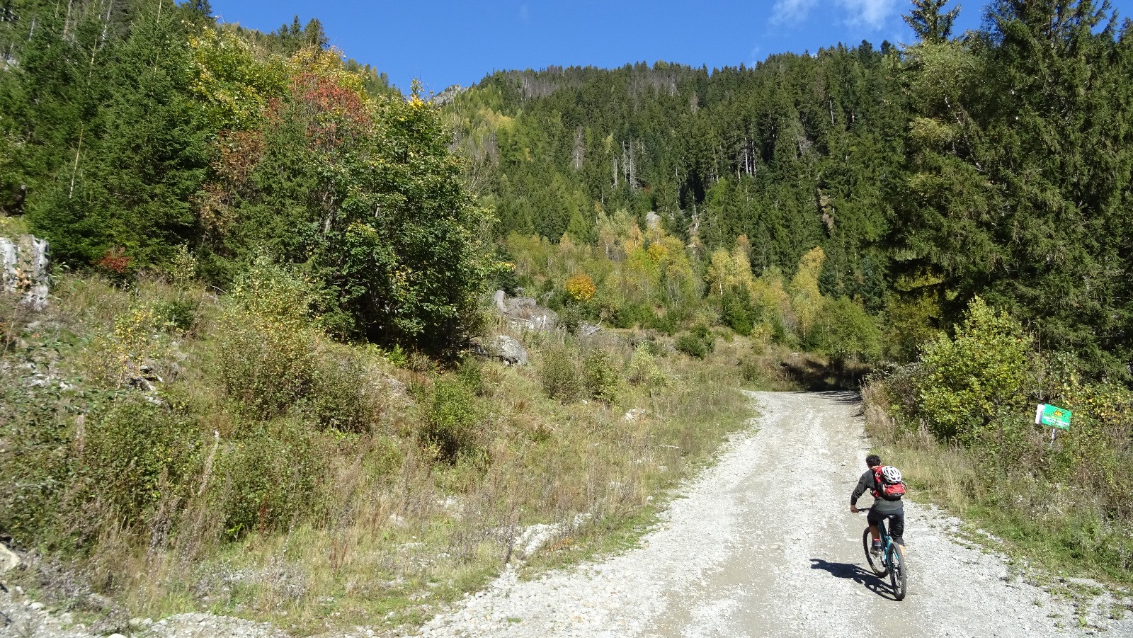 La piste commence à se raidir