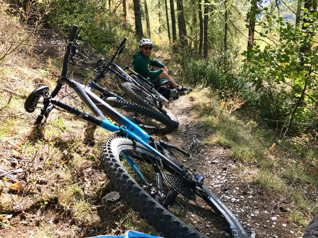 La pause avant la dernière descente