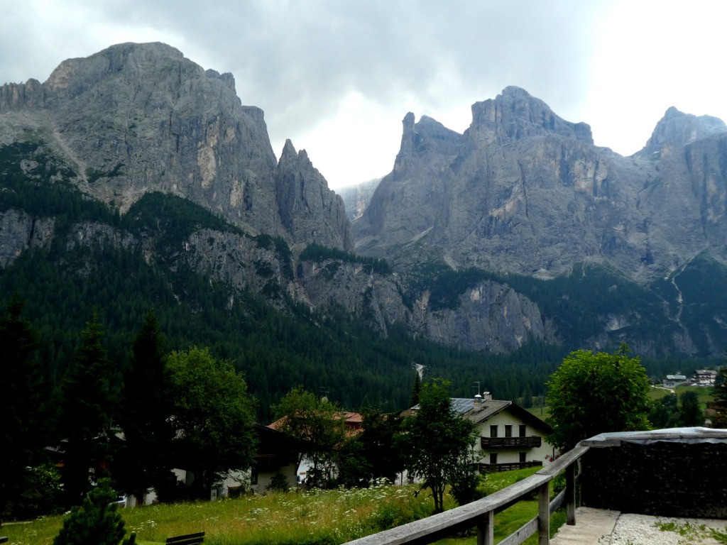 En montant au passo Gardena