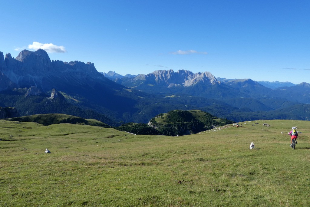 Début de descente du refuge Bolzano