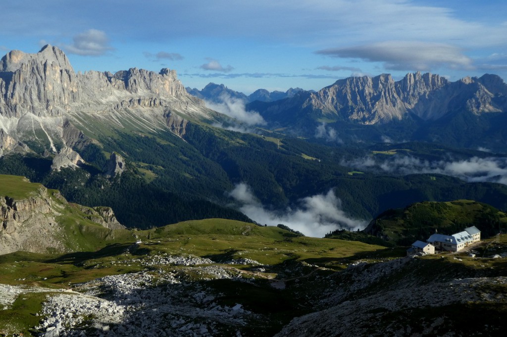 Coucher de soleil au refuge Bolzano