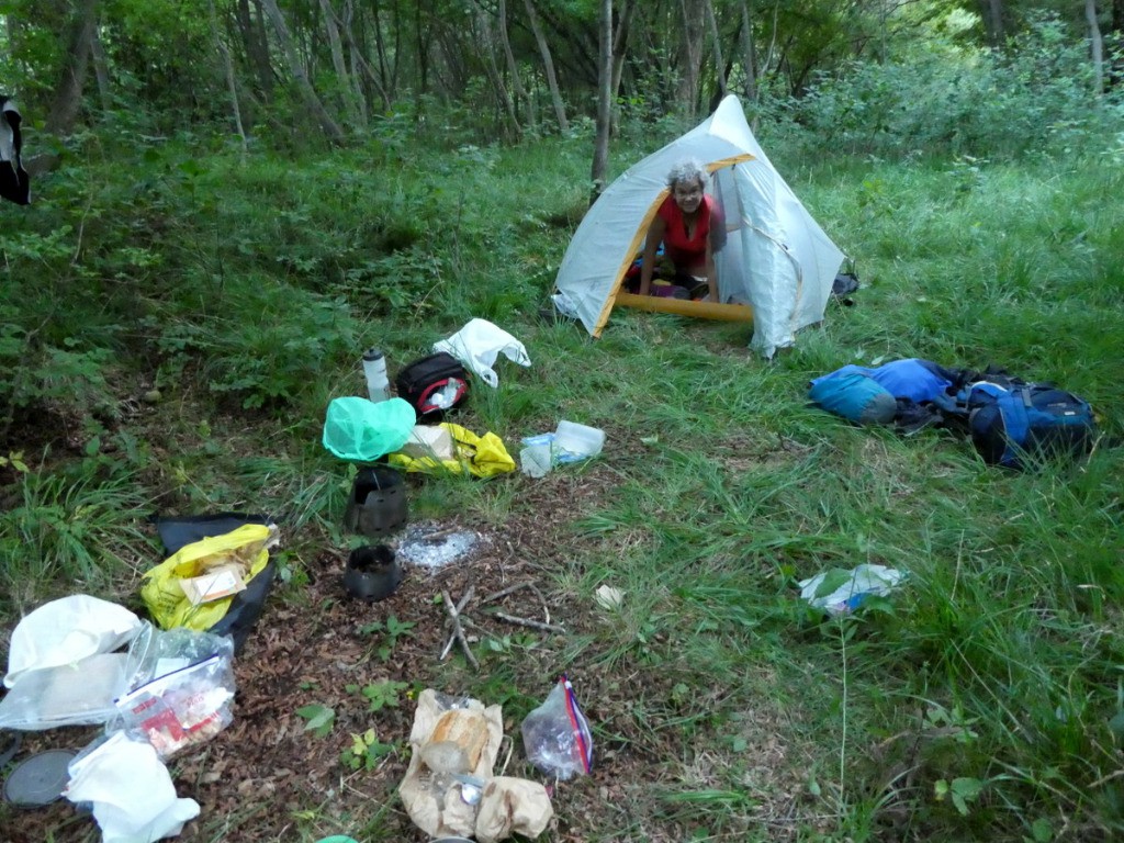 #3 Premier bivouac. Premier bivouac.