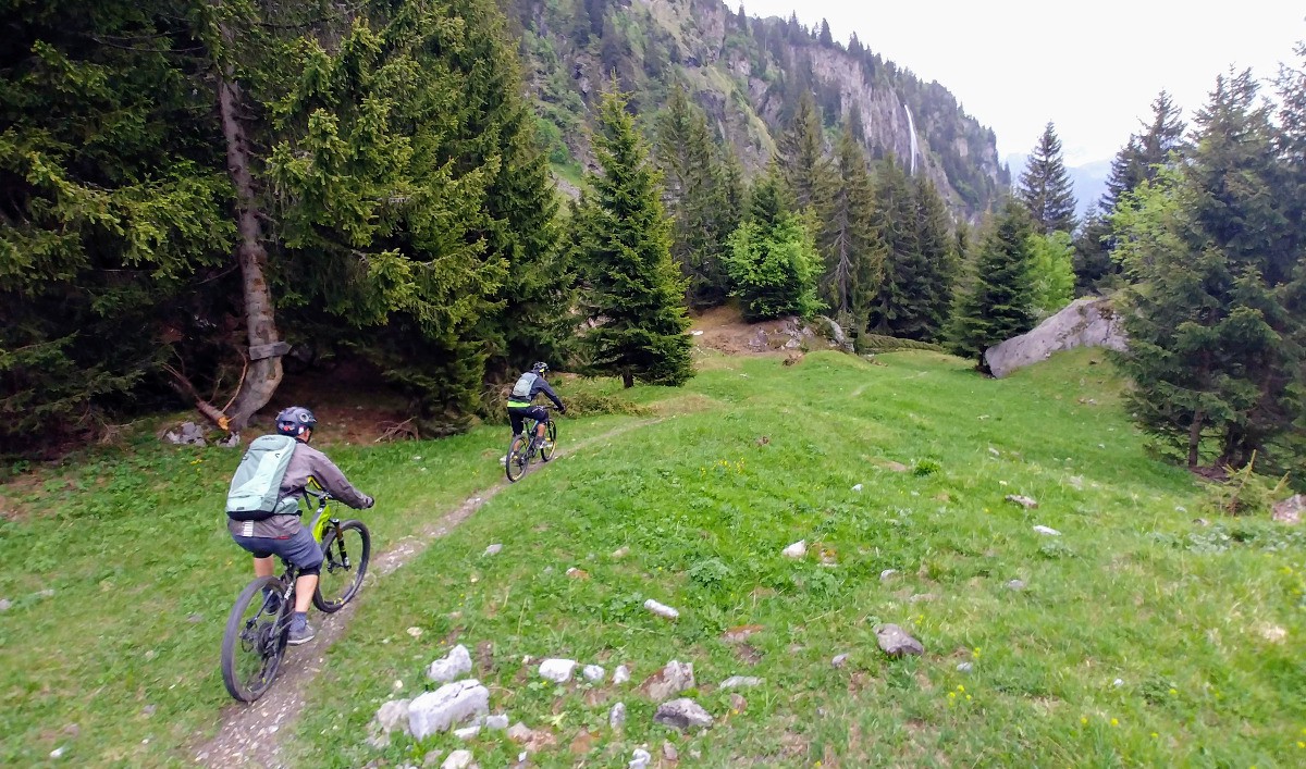 Début de la descente de Barme Trappier