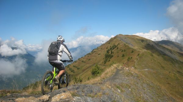 #3 Crête contemplative : Peu avant d Crête contemplative : Peu avant d'attaquer la descente.