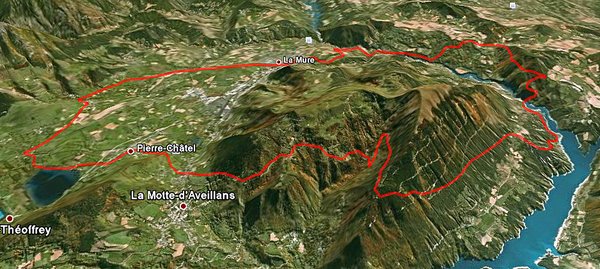 Vue d'ensemble : Un super 60km au paradis Matheysin ;-)