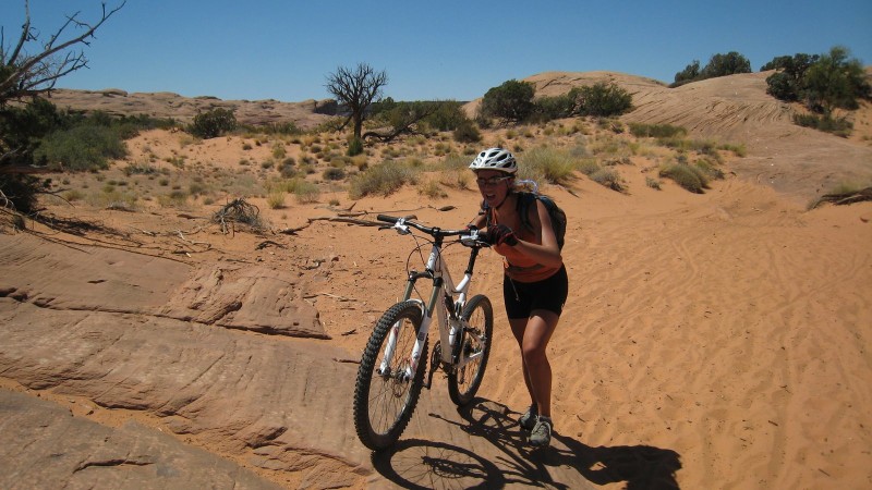 #7 Slickrock : Quelques portions en sable bien mou Slickrock : Quelques portions en sable bien mou