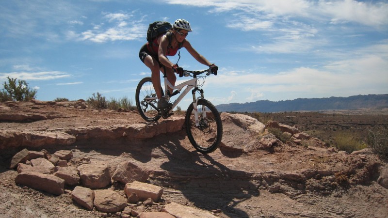 Porcupine Rim : Quelques passages de marches pour ralentir le ryhtme