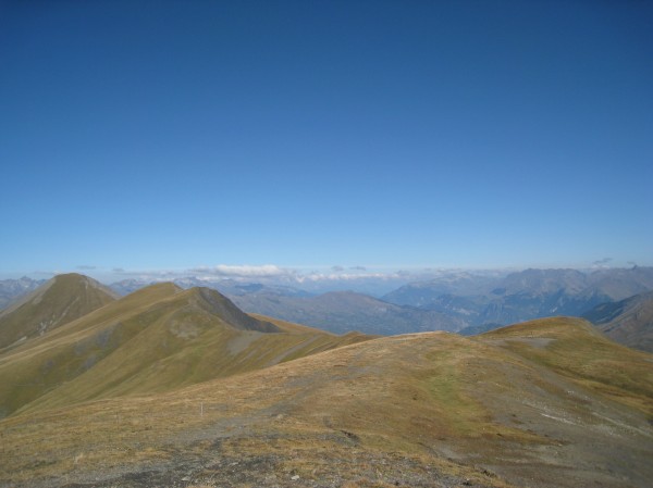 Basse du Gerbier : à gauche, Gros Crey et Mont Falcon derrière.