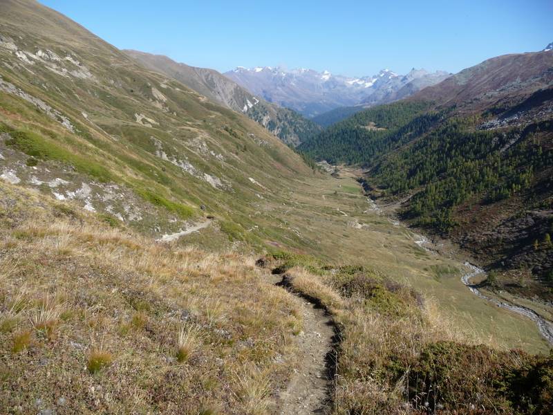 #5 Descente sur Heiligkreuz : Descente dans le Saflischtal sur Heiligkreuz Descente sur Heiligkreuz : Descente dans le Saflischtal sur Heiligkreuz