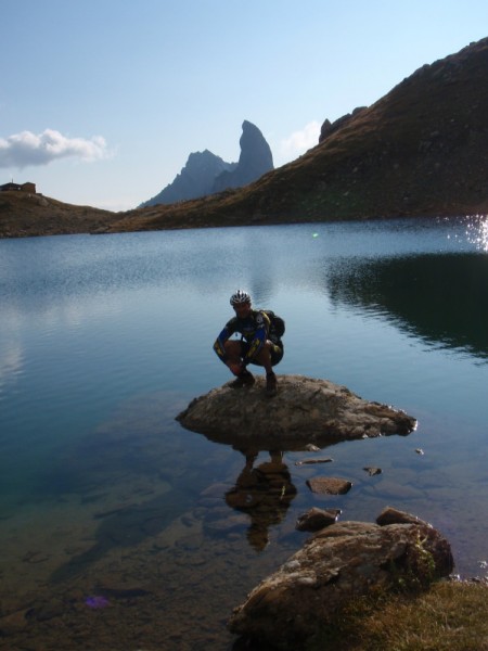 lac de presset : preparation ski rando : position cabinet !!!