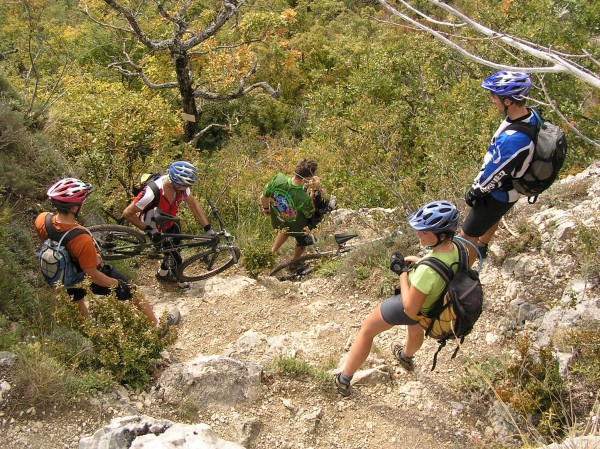 Au Pas de Sagatte : Certains voulaient passer ça sur le VTT!!! J'ai encore des progrés à faire!