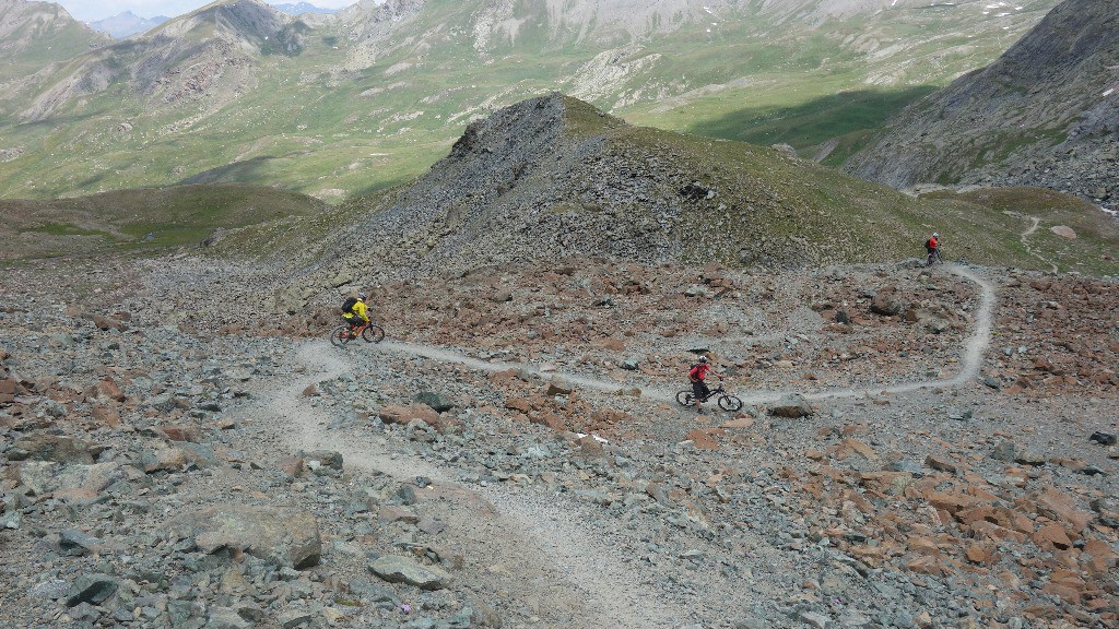 Laurent et Eric dans la descente