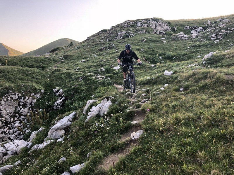 Descente sous la tête du Château: que du fun!