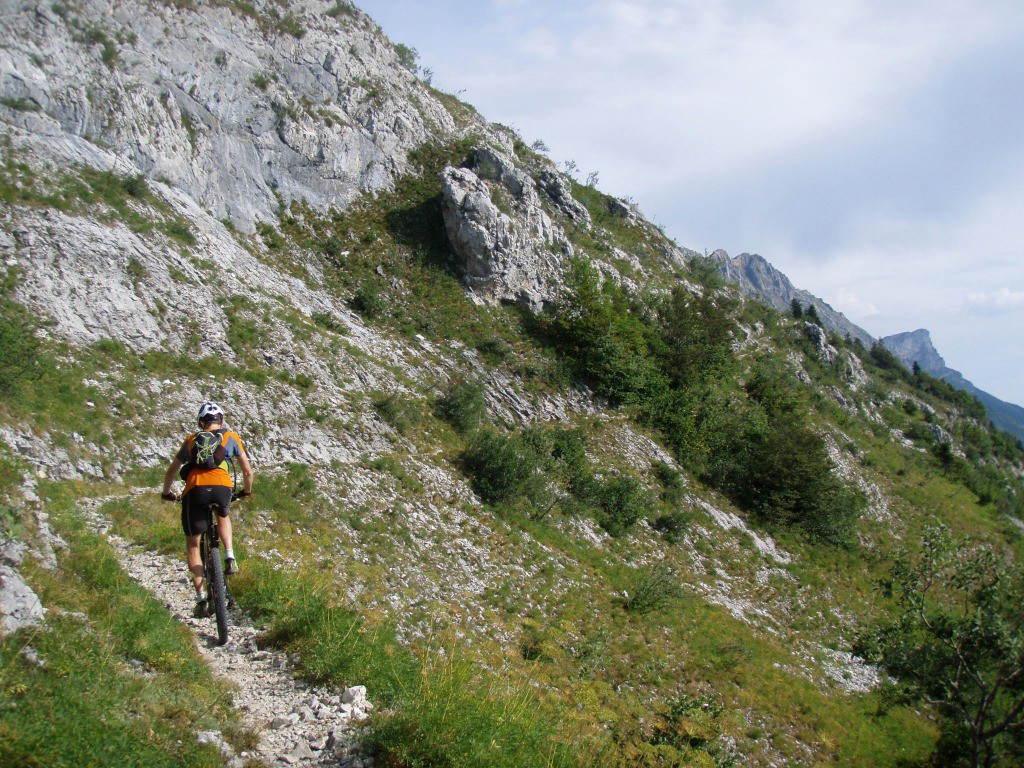 Dans la montée au Col Vert