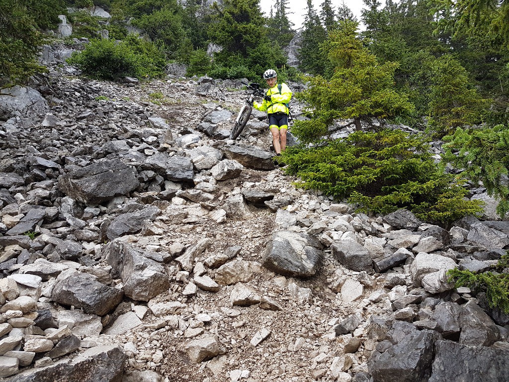 secteur le plus difficile à descendre.