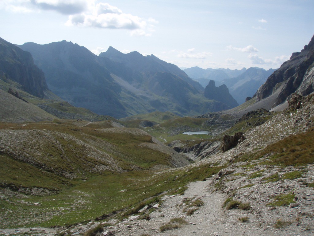 Descente du Col Mary, côté italien