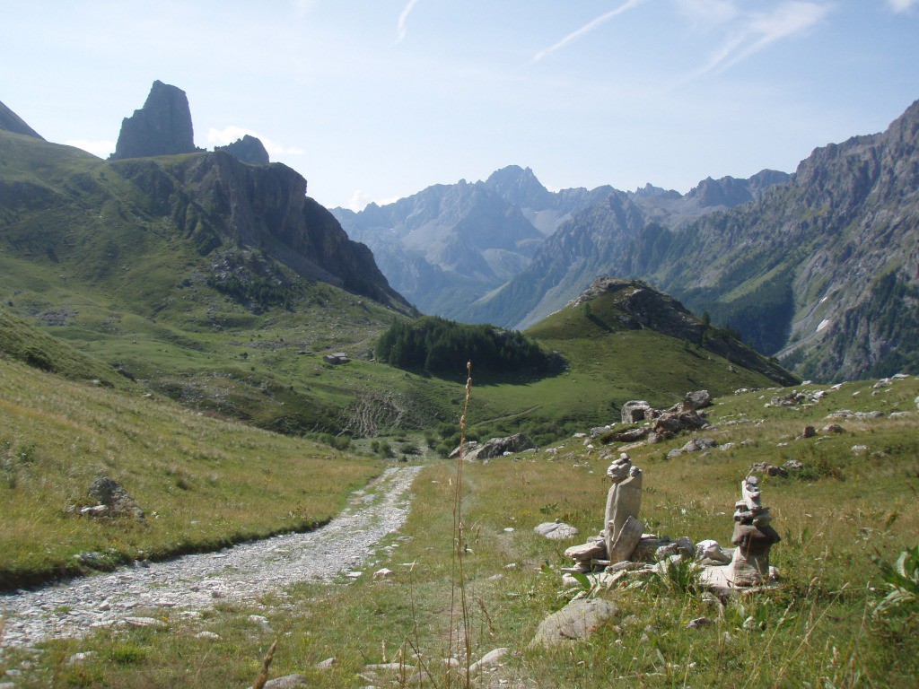 Fin de la descente du Col Mary, arrivée aux Granges