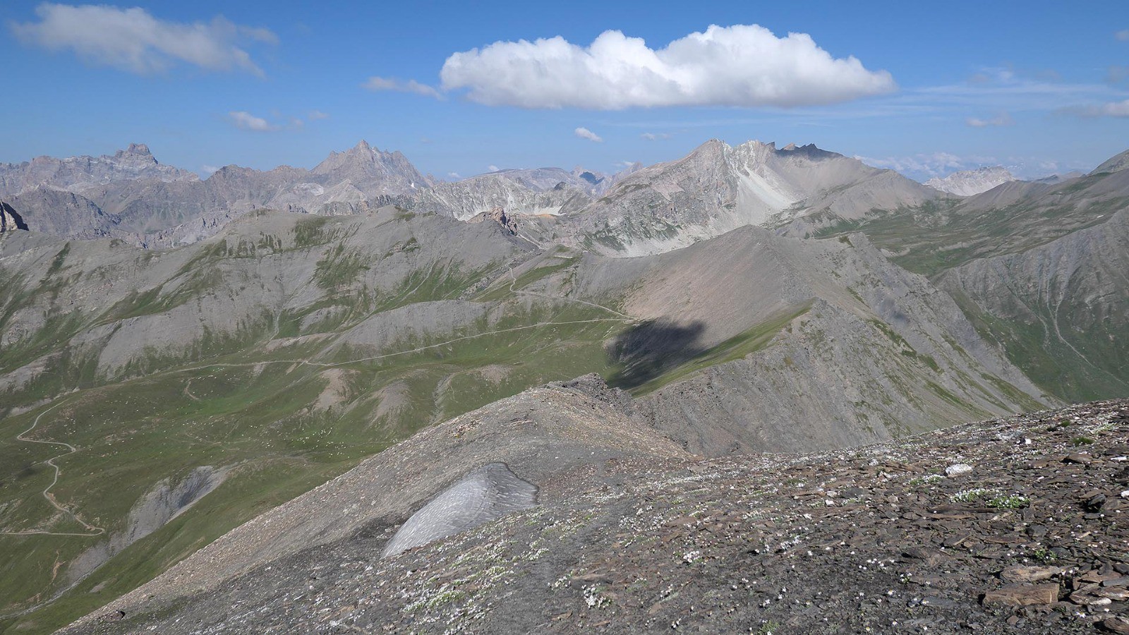 crête ouest du Monte Faraut