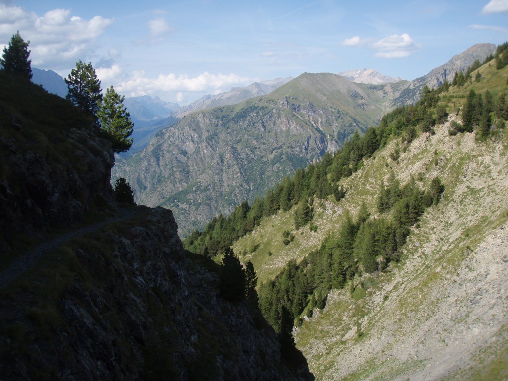 Début de la descente d'Hurtières, amibiance!