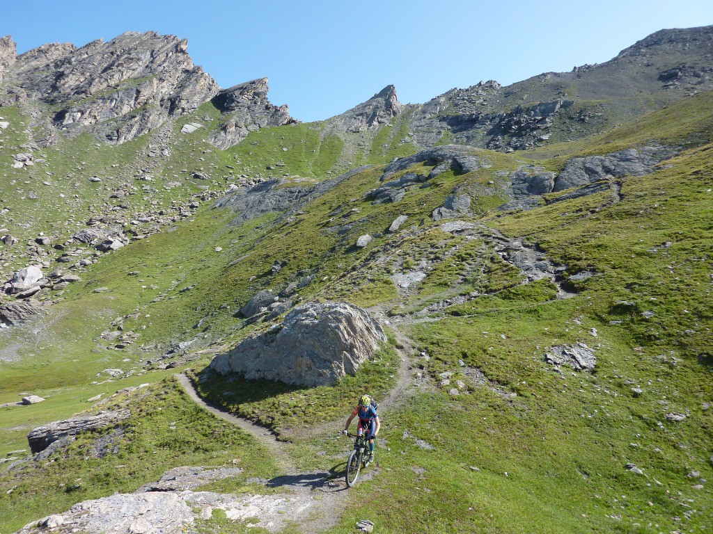 #8 Début de descente du Colle Losetta Début de descente du Colle Losetta