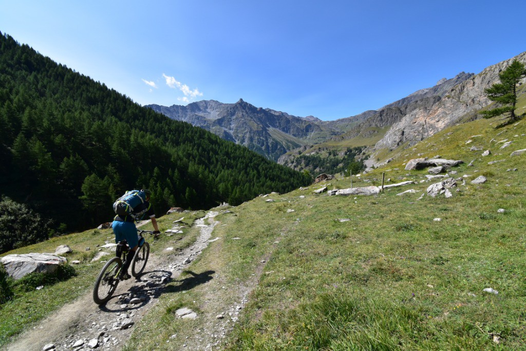 Vallon de Soustra avant d'arriver à Chianale