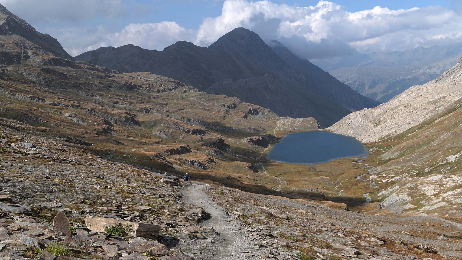 descente au lac Foréant