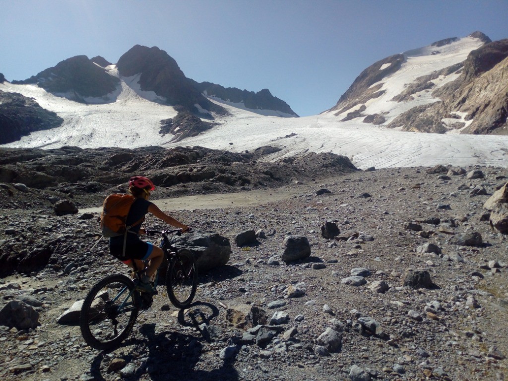 Arrivée magique au glacier !