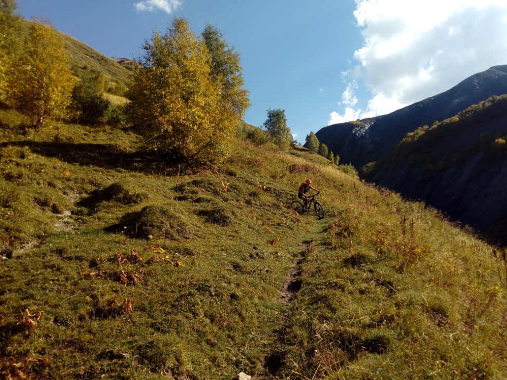 Dans la descente du Vallon de l'Arvan