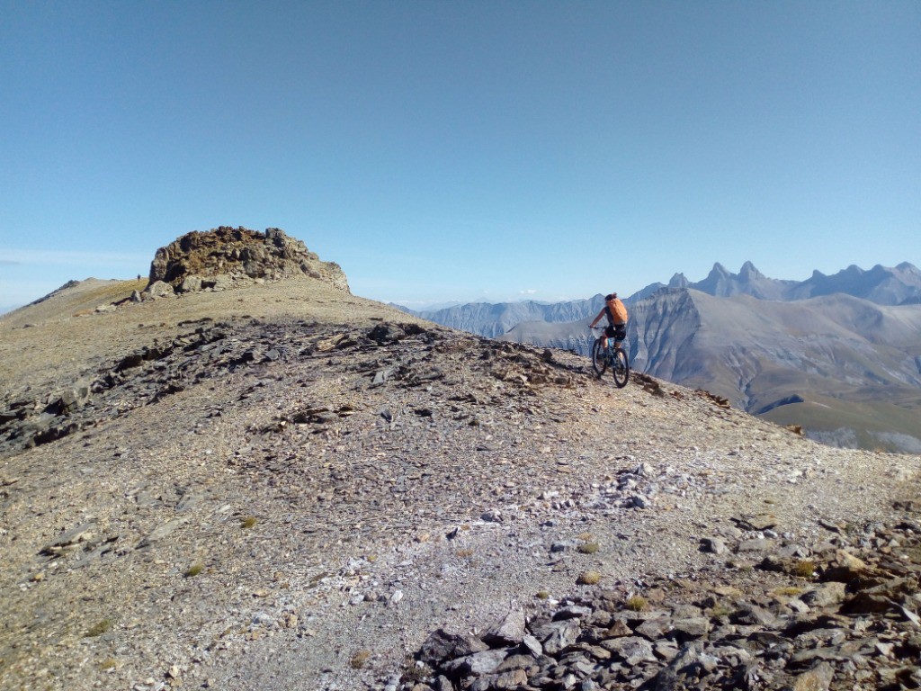 Arrivée à la Cime de la Valette