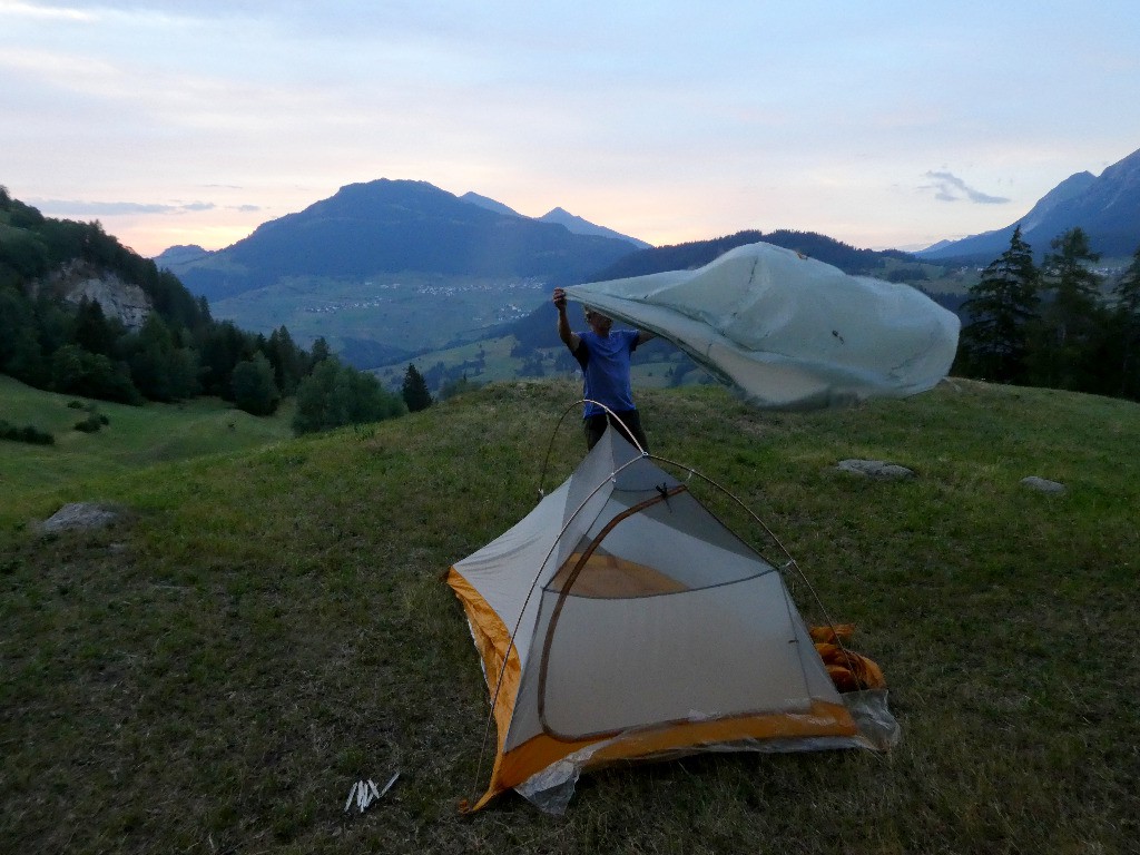 Bivouac au dessus de Tiefencastle